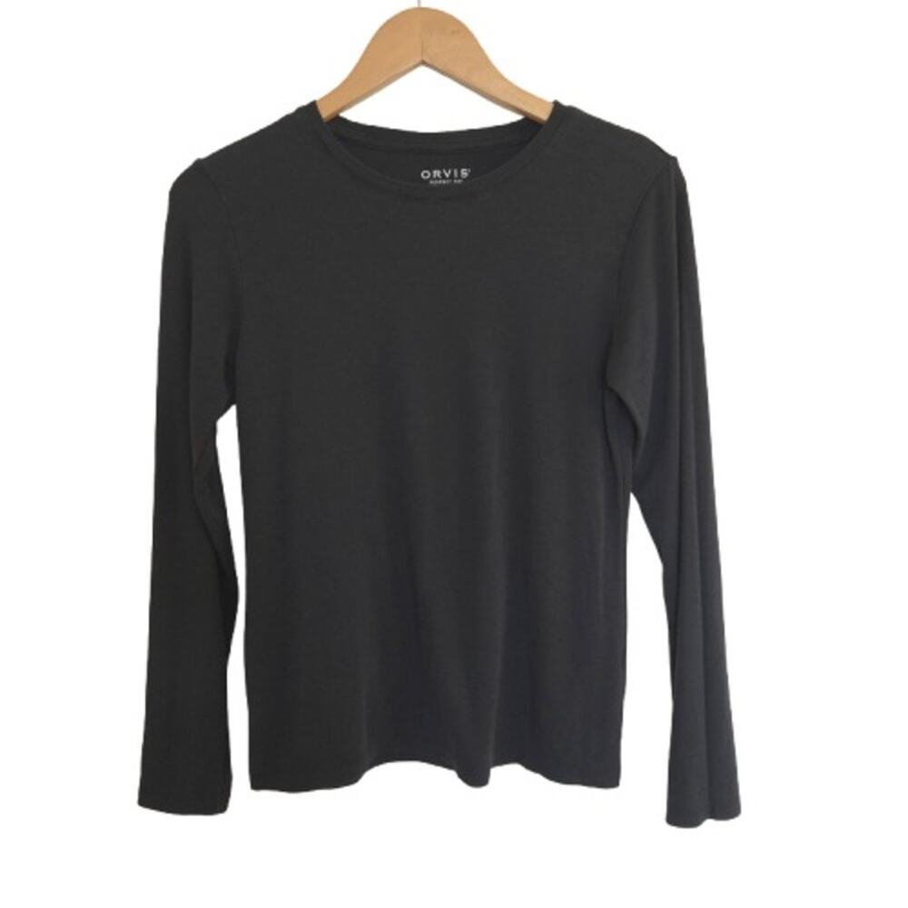 Orvis Perfect Tee Classic Fit Long Sleeve Pima Cotton Modal Top S